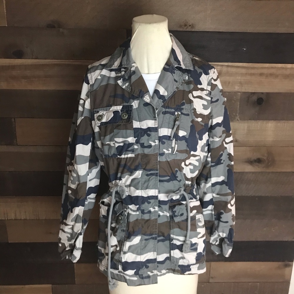 Women’s camo‎ banana republic army jacket petite s